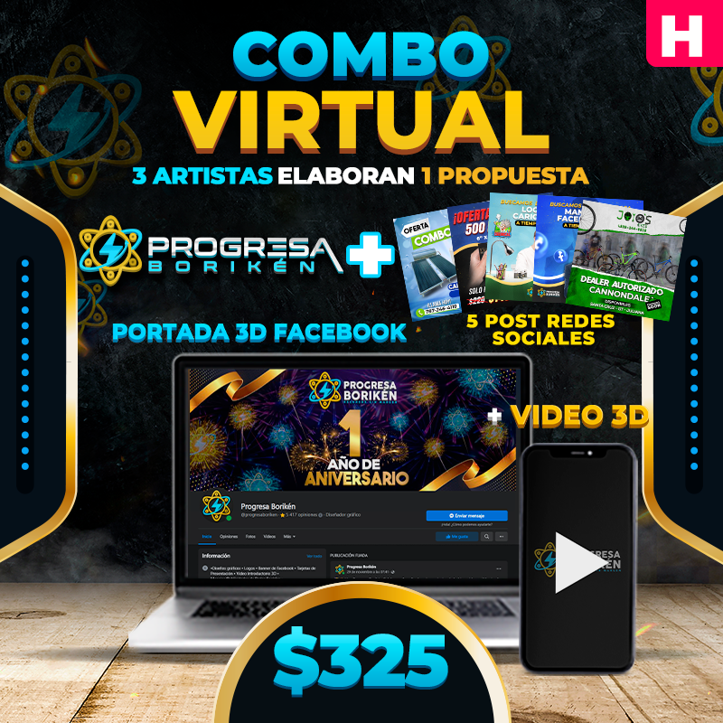 H. $325➡️Combo Virtual