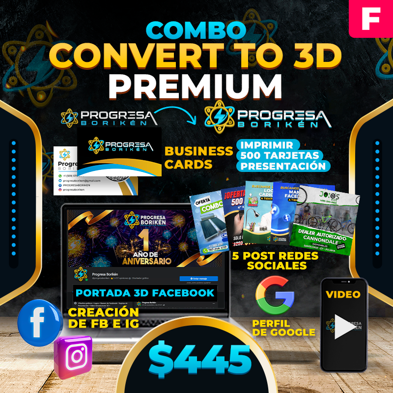 F. $445➡️Convert to 3D Premium