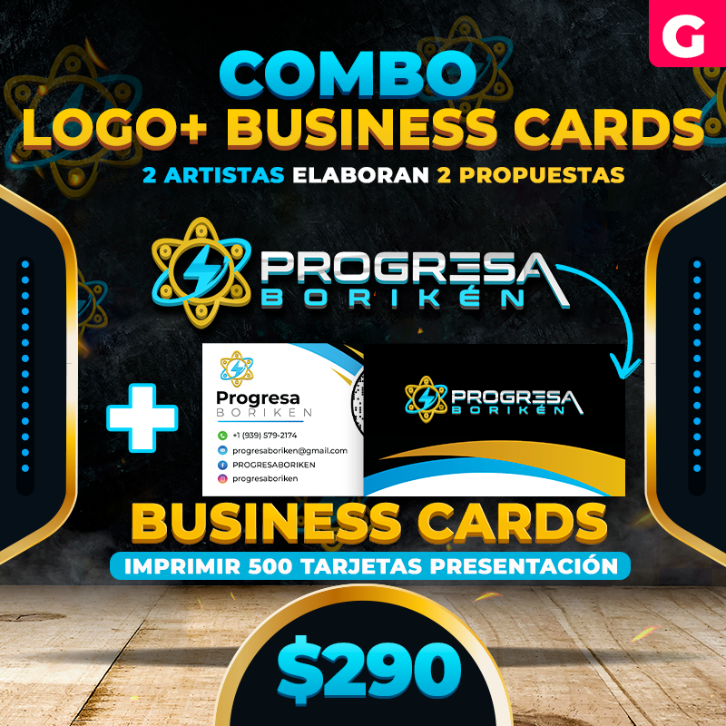 G. $290➡️Combo Logo+ Business Cards
