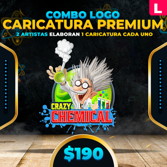L. $190➡️ Logo Caricatura Premium 👉