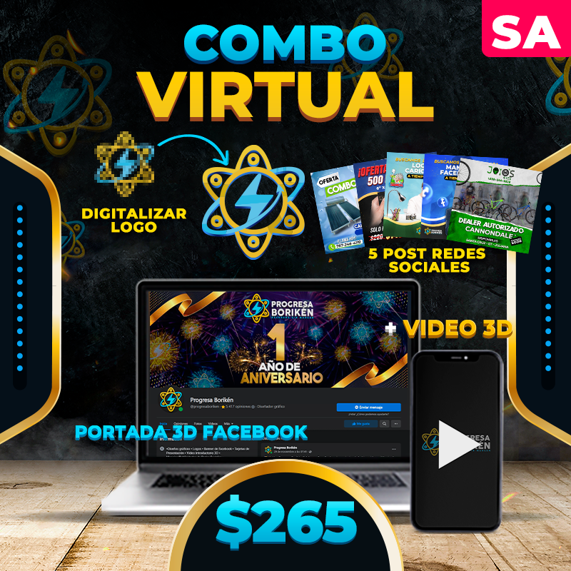 SA. $265➡️Digitalizar Logo (Plan Virtual)