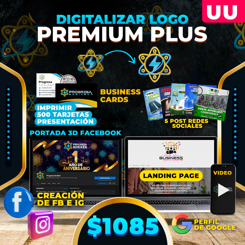 UU. $1,085➡️ Combo Digitalizar PREMIUM  PLUS👉