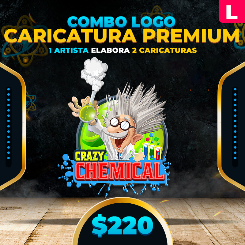 L. $220➡️ Logo Caricatura Premium 👉