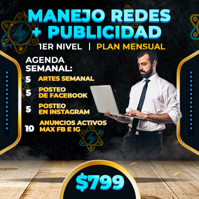 Manejo Redes + Publicidad 1er Nivel