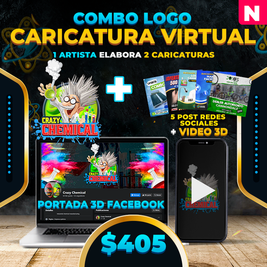 N. $405➡️Caricatura Virtual