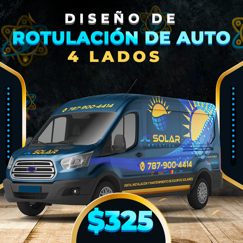 $325✅Rotulación de Auto 4 Lados